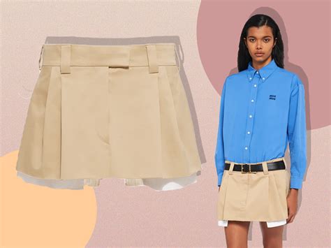 miu miu mini skirt dupe